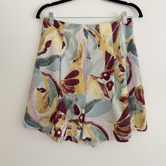 Ted Baker Bithana Set Tie Front Balloon Sleeve Blouse + Shorts Size 2 US 6 - Picture 8 of 10